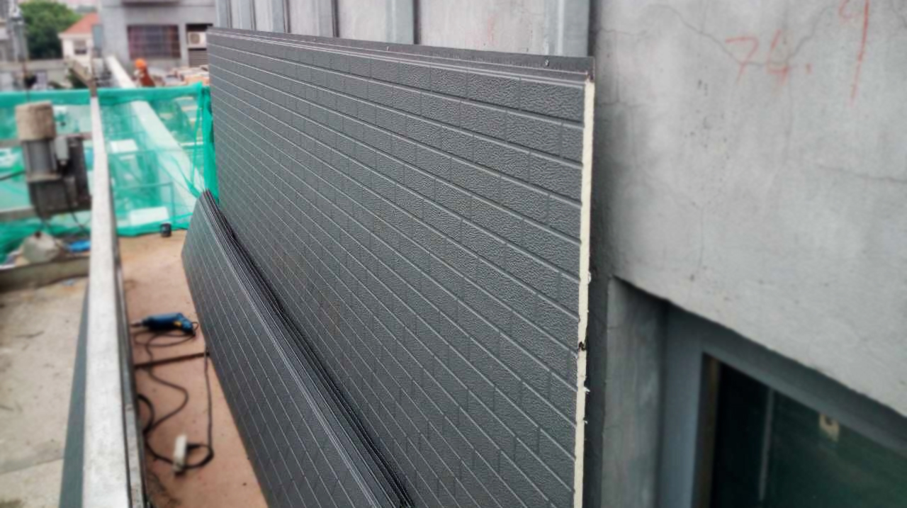 external insulated wall panel brick pattern
