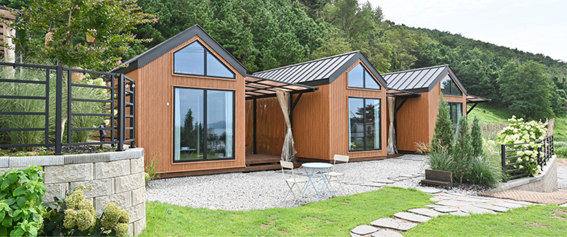 Houses with IND roof and siding panels