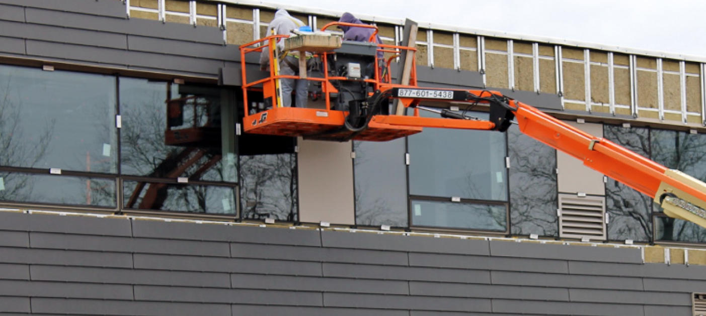 Thermal metal siding installation